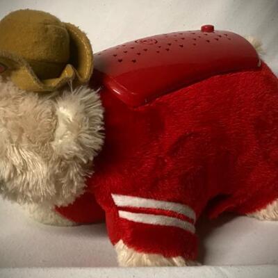 NFL~SAN FRANCISCO 49ers~ Projection Light Show/ Night Light Plush Stuffed Bear