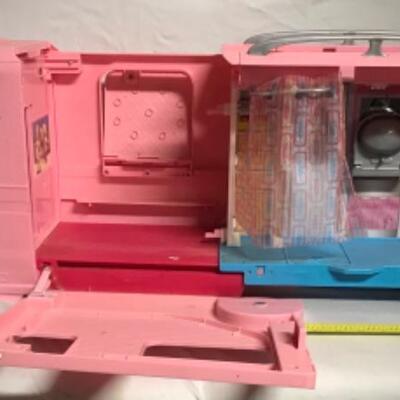 BARBIEâ€™S Full Size Pink On The Go RV/ Playhouse