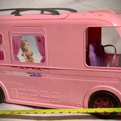 BARBIEâ€™S Full Size Pink On The Go RV/ Playhouse