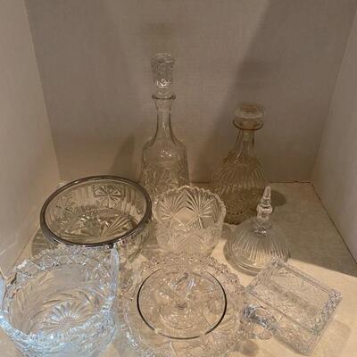 E - 594. Antique Cut Glass Lot