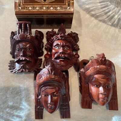 E - 595   4. Hand Carved Faces