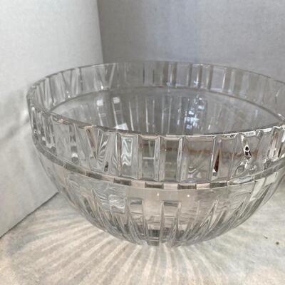 E - 596. Tiffany & Co. Crystal Atlas Roman Numeral Decorative Bowl