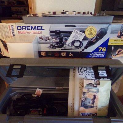 LOT  57  DREMEL IN CASE WITH BITS