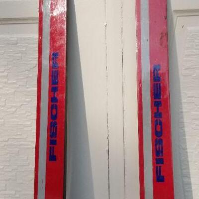 Lot 199: Vintage Pair of FISCHER Skis