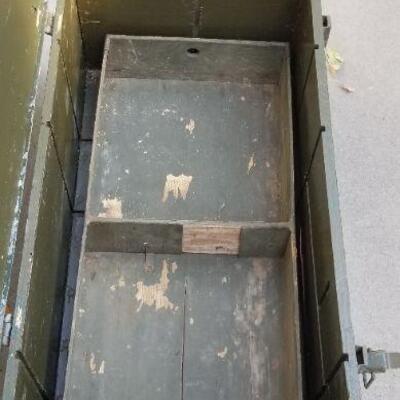 Lot 200: Large Vintage Military Storage Trunk