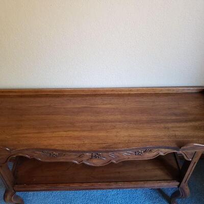Lot 205: Drexel Console Table (48" Ã— 15" Ã— 29") 