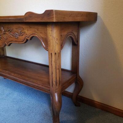 Lot 205: Drexel Console Table (48" Ã— 15" Ã— 29") 