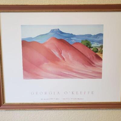 Lot 222: Georgia O'Keeffe Print (26" Ã— 20")