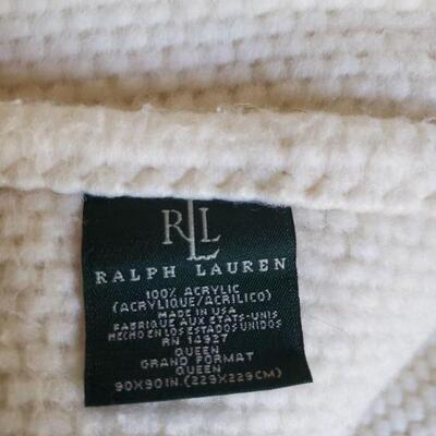 Lot 228: Ralph Lauren Queen Blanket 