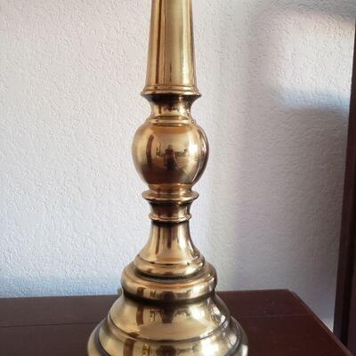 Lot 240: Vintage Brass Lamp