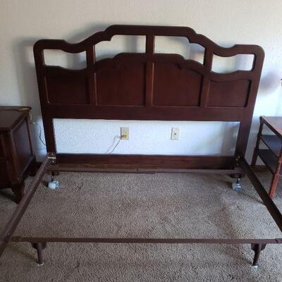 Lot 242: Hickory White Queen Size Headboard and Frame