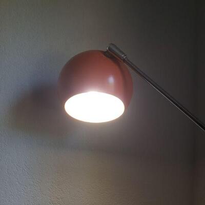Lot 249: Mid Century Modern Orange Floor Lamp