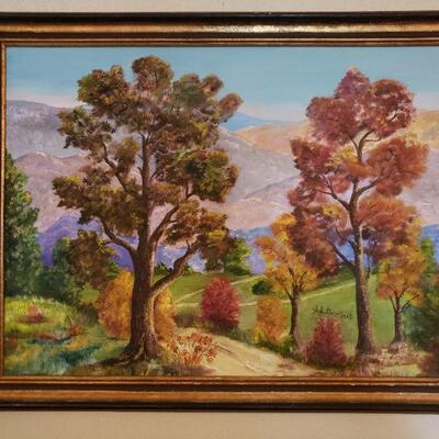 Lot 252: Vintage Painting signed A.L. Gore