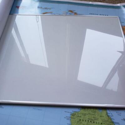 Lot 253: School Office Supplies, Map & White Board