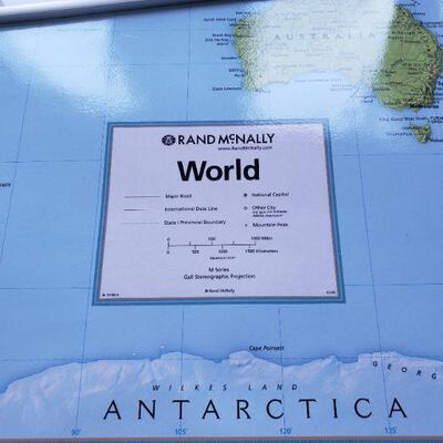 Lot 253: School Office Supplies, Map & White Board