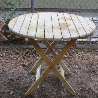 Lot 121- Fold Up Lawn Table
