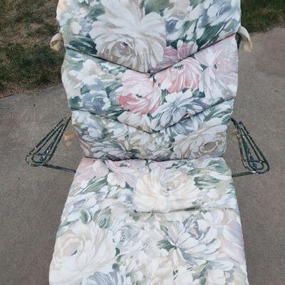 Lot 263: Mid Century Modern Homecrest Green Chippy Metal Bouncer Swivel Chair