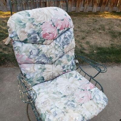 Lot 266: Mid Century Modern Homecrest Tall Back Metal Bouncer Swivel Chair