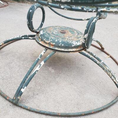 Lot 266: Mid Century Modern Homecrest Tall Back Metal Bouncer Swivel Chair