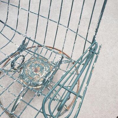 Lot 266: Mid Century Modern Homecrest Tall Back Metal Bouncer Swivel Chair