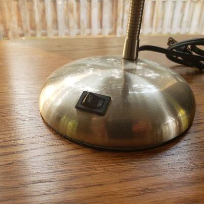 Lot 277: Stainless Desk Lamp
