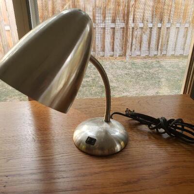 Lot 277: Stainless Desk Lamp