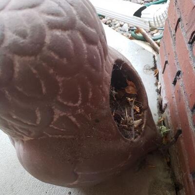 Lot 300: Large Owl Planter or Candleholder 