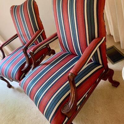 LOT 5 PAIR ARM CHAIRS