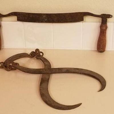 Lot #305: Antique Pair of Tools Farmhouse
