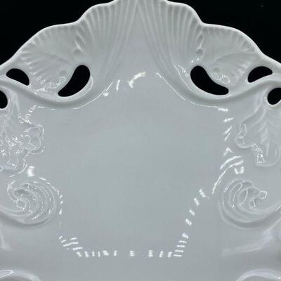 Beautiful Oblong Serving Plate / Bowl Haas & Czjzek white