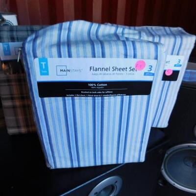 3 Sets of Flannel Sheets- Twin Size (90)