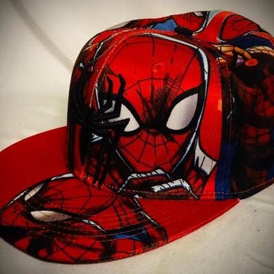 Marvel Spider-Man Embroidered Flat Brim Snapback Hat