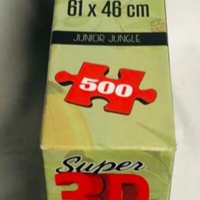 Jigsaw Puzzle: Milton Bradley Super 3D Jungle Puzzle 500 pieces