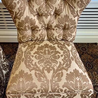 Set of 2 Side/ Accent Chairs- Custom Made FULLY Upholstered 