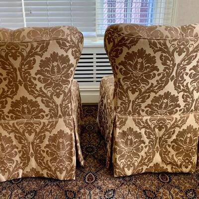 Set of 2 Side/ Accent Chairs- Custom Made FULLY Upholstered 