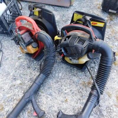 Set of Gas Powered Homelite Back Pack Blowers (A)
