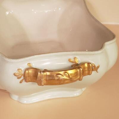 Lot 310: Handpainted Tureen and Italian Espresso Cup