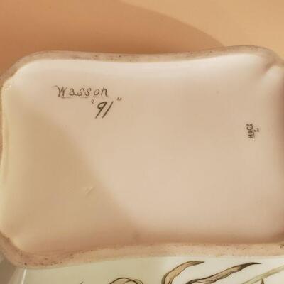 Lot 310: Handpainted Tureen and Italian Espresso Cup