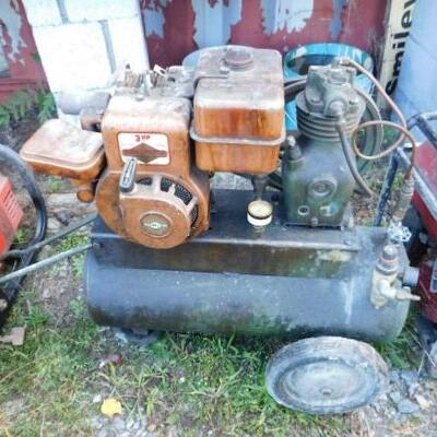 Large Capacity Gas Powered Air Compressor with 3HP Briggs & Stratton Motor (A)
