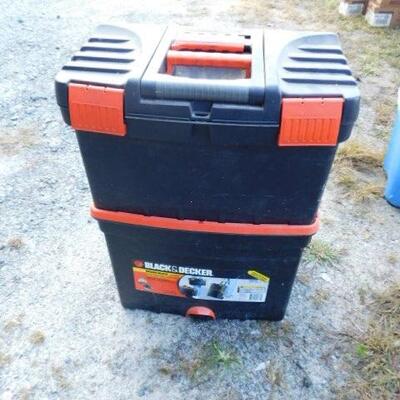 Black and Decker Double Stack Portable Tool Box (A)