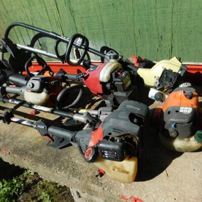 Collection of Gas Powered Weed Eaters Various Brands and Condition (A)