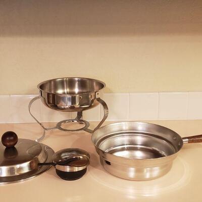Lot 322: Mid Century Modern Chafing Dish