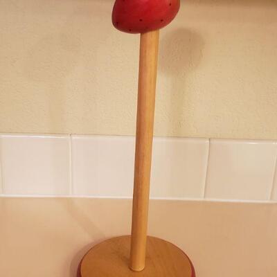 Lot 325: Vintage Rolling Pin and Paper Towel Holder