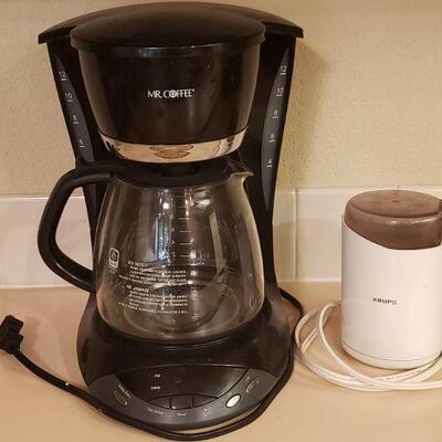 Lot 328: Coffee Pot & Grinder