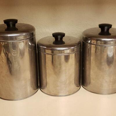 Lot 339: Mid Century Modern Party Queen Cannister Set