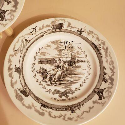 Lot 353: (2) Vintage Kansas Plates