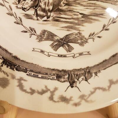 Lot 353: (2) Vintage Kansas Plates