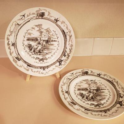 Lot 353: (2) Vintage Kansas Plates