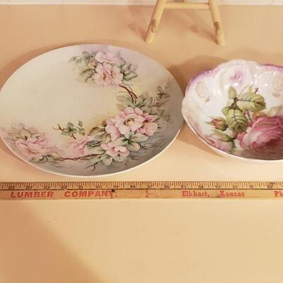 Lot 356: Antique Plate and Bowl