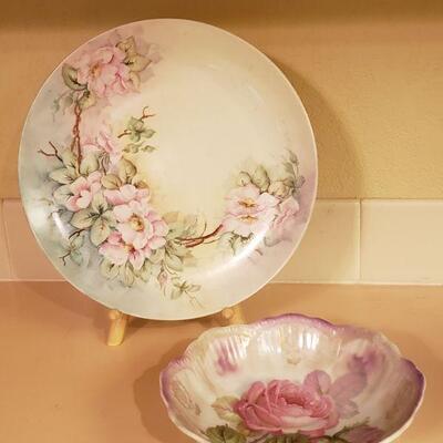 Lot 356: Antique Plate and Bowl